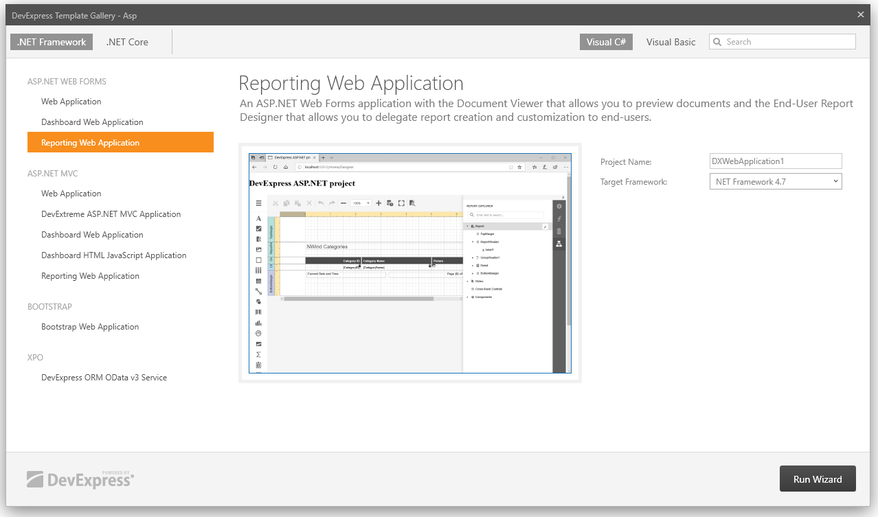web-template-gallery-reporting-application