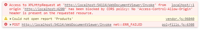 CORS error