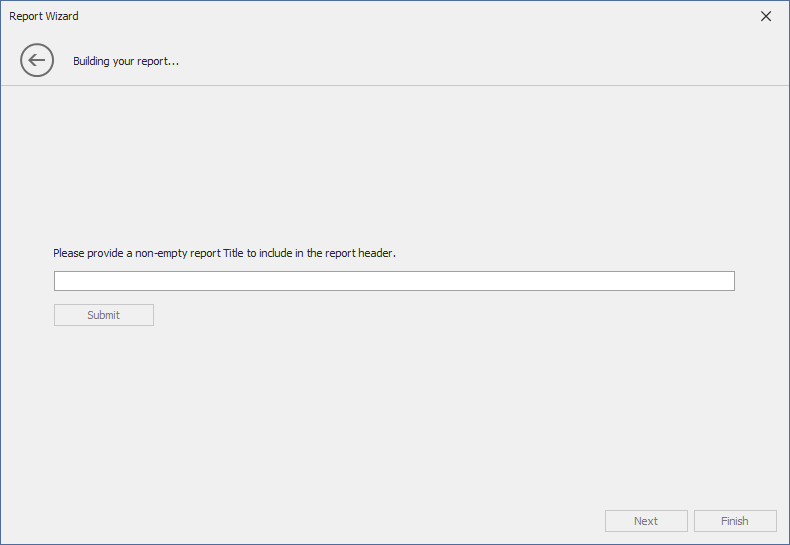 AI Prompt-to-Report requests additional report details