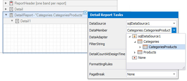 winforms-getting-started-detail-report-data-member-smart-tag