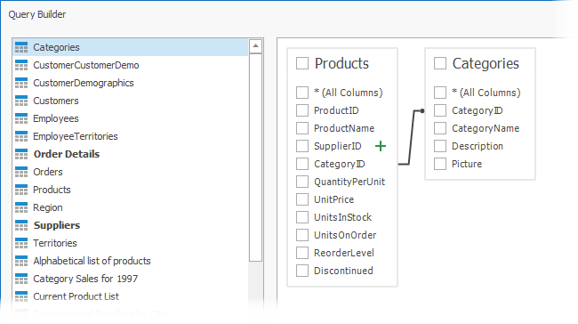 Query Builder: Create the Inner Join Relation Automatically