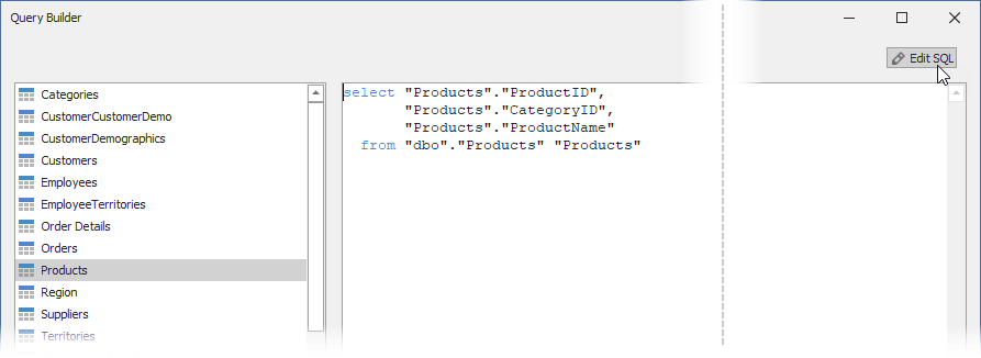 Query Builder: Edit Query as Text