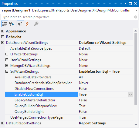 winforms-report-designer-enable-custom-sql