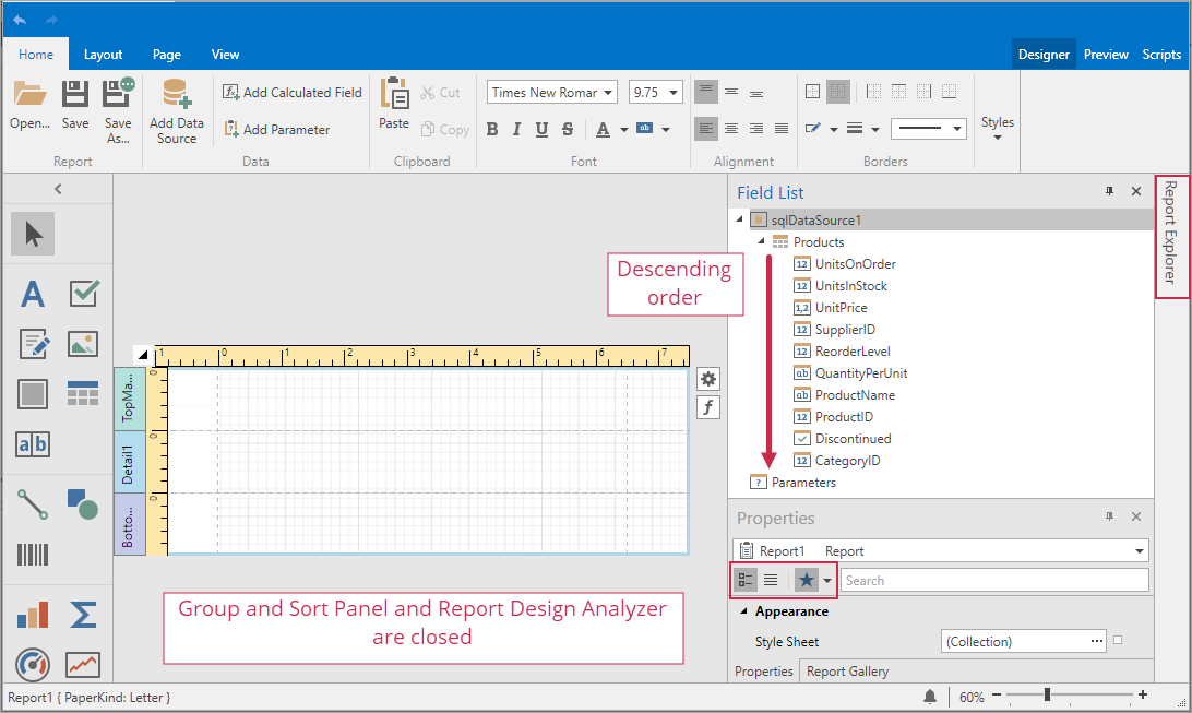 WPF Report Designer Dock Panel Customization