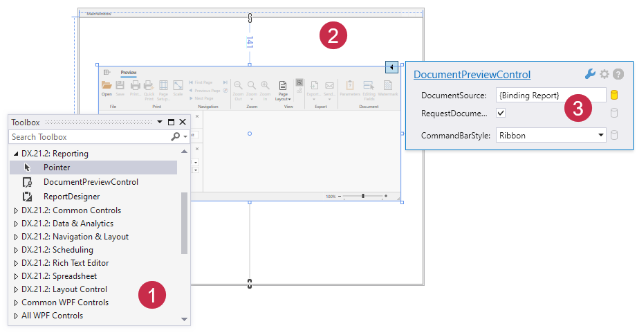 WPF Document Viewer Drop from Toolbox