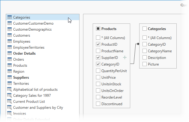 Query Builder: Create the Inner Join Relation Automatically