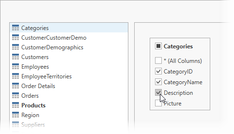 Query Builder: Select Columns