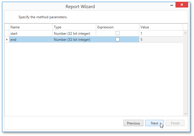 WpfReportWizard_Object_SpecifyMemberParameters