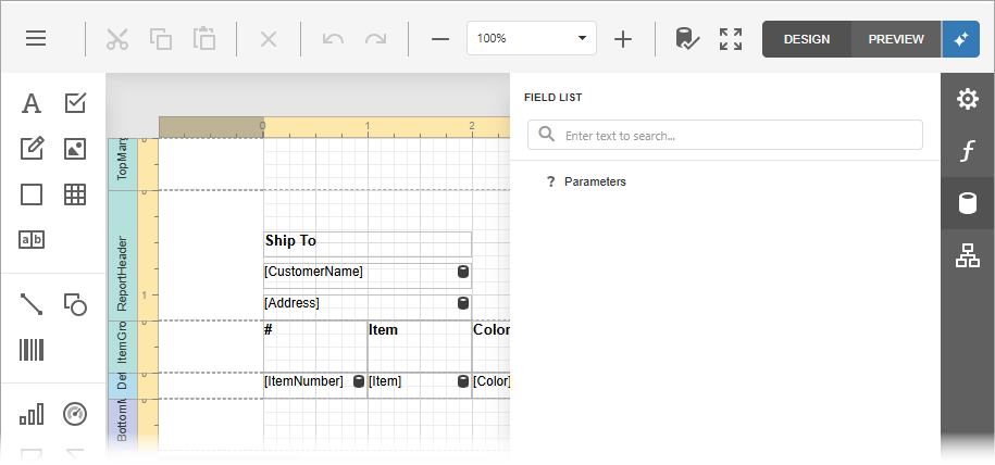 Web Report Designer - Smart Preview Button