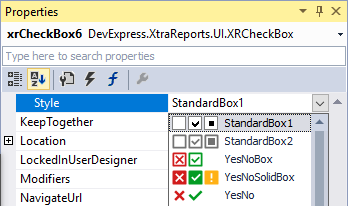 report-control-check-box-customization