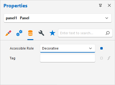 XRPanel AccessibleRole in grid