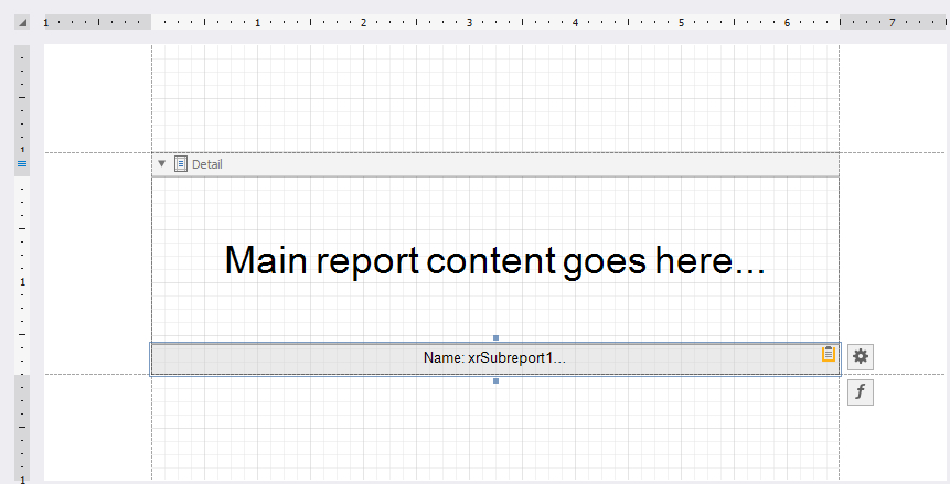 Add the XRPdfContent control as a subreport to the main report