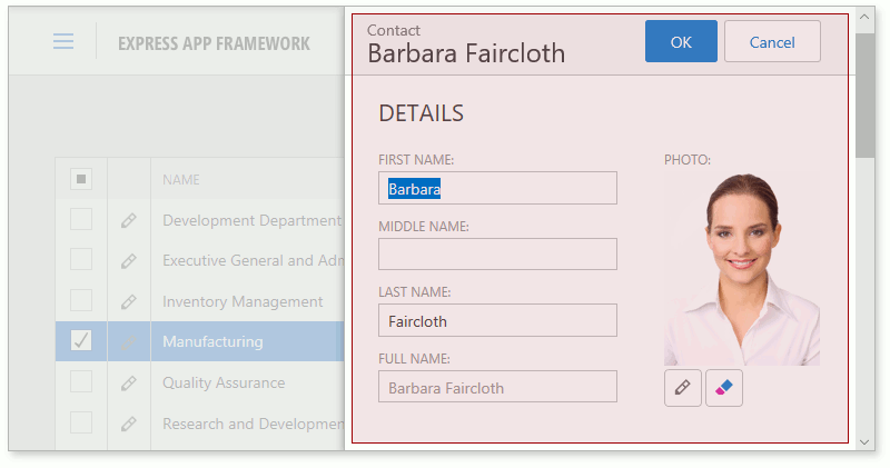 XAF ASP.NET Web Forms Popup Window, DevExpress