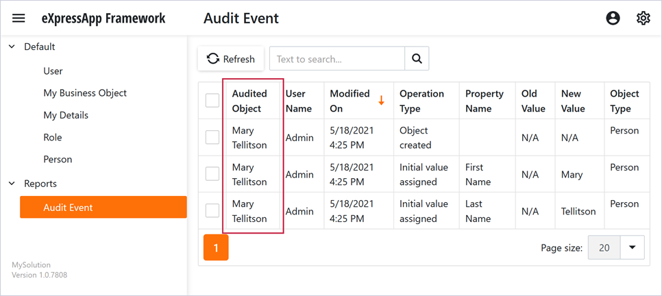 Change the String Representation of Audited Objects