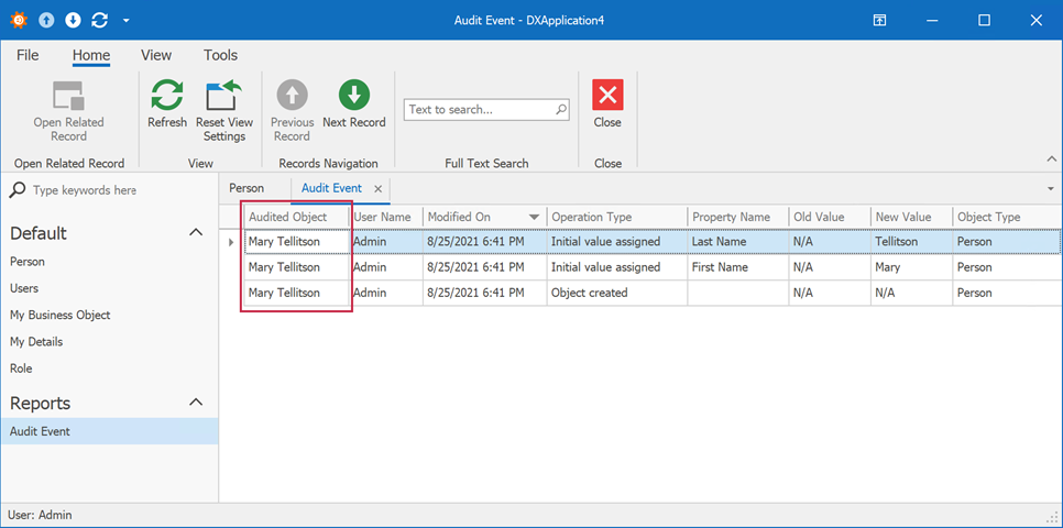 Change the String Representation of Audited Objects