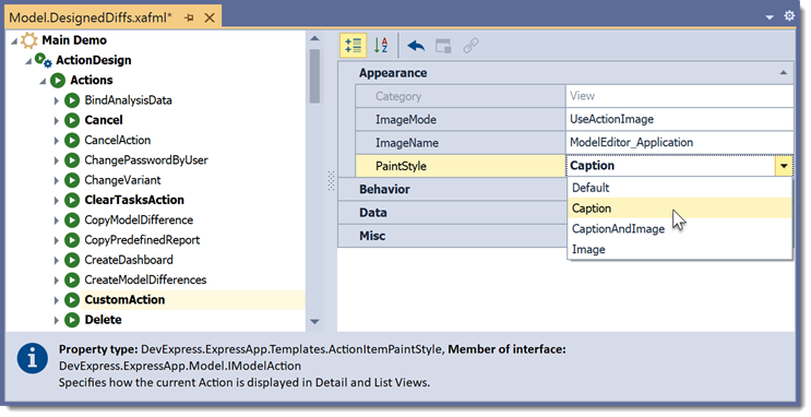 PlainStyle property in Model Editor