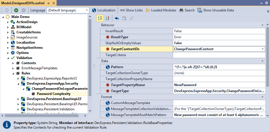 Custom Context Id in Model Editor