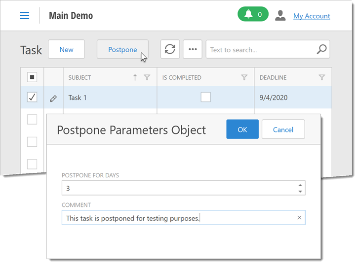 The Postpone Action ASP.NET Web Forms