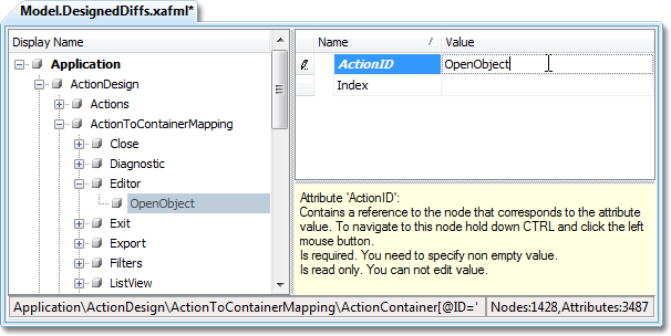 ActionToContainerMapping.ActionId