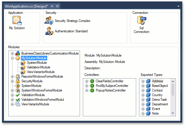 Application Designer | XAF: Cross-Platform .NET App UI & Web API