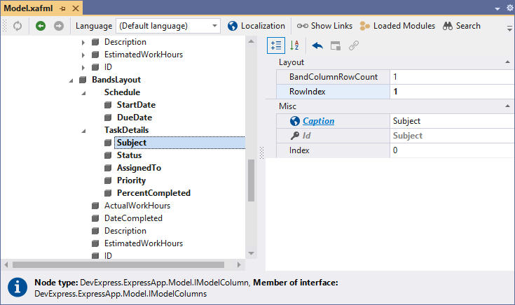 XAF Windows Forms Row Index, DevExpress