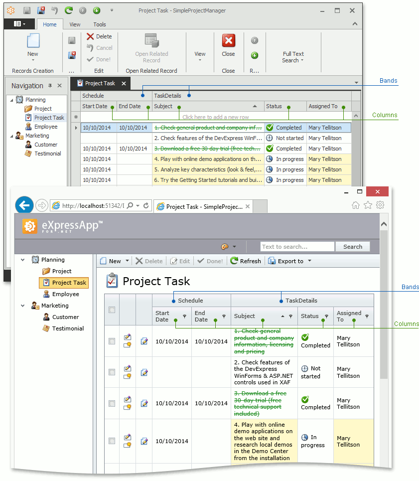 xaf devexpress