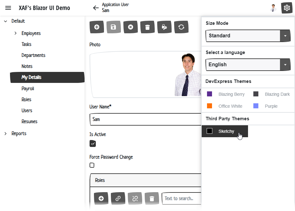 XAF ASP.NET Core Blazor Application With a Custom Bootstrap Theme, DevExpress