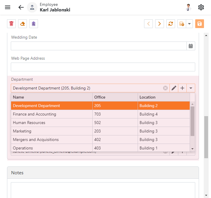 XAF ASP.NET Core Blazor Lookup List View, DevExpress