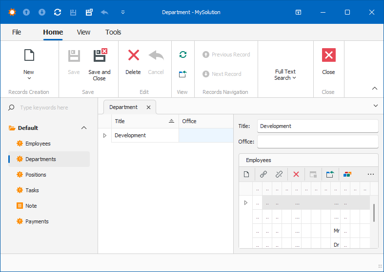 Split View in Windows Forms