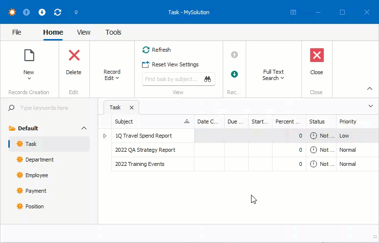 Windows Forms parametrized action