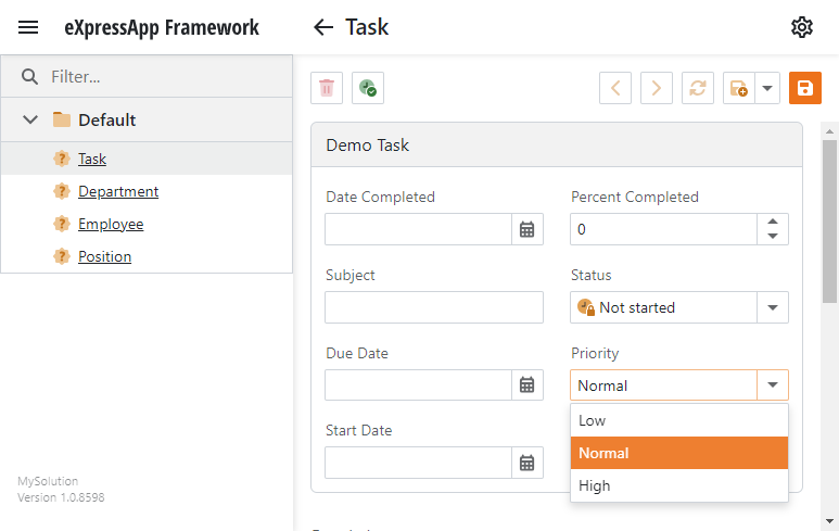 blazor combobox for enum