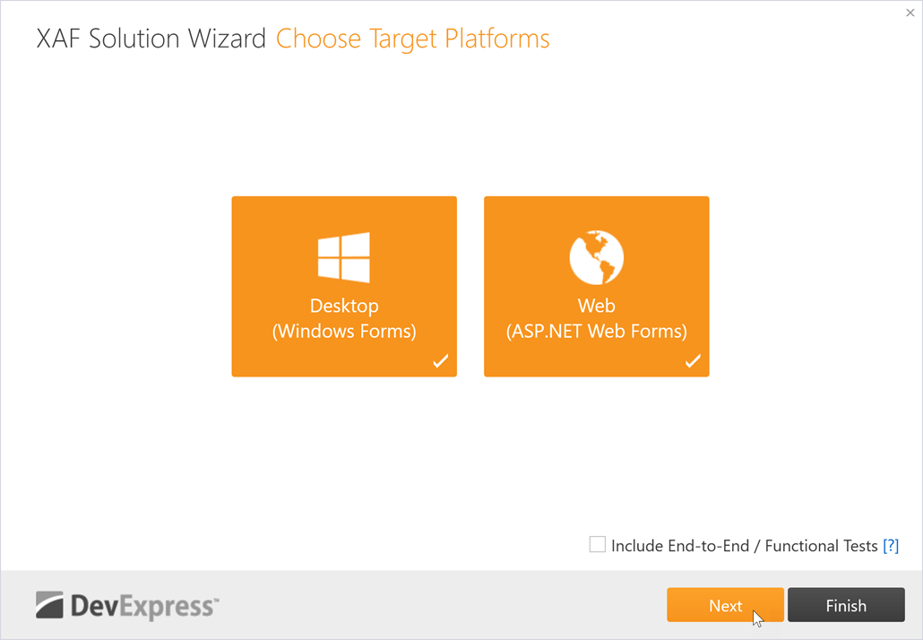 Choose Target Platforms