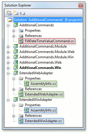 CustomEasyTestCommand_SolutionStructure