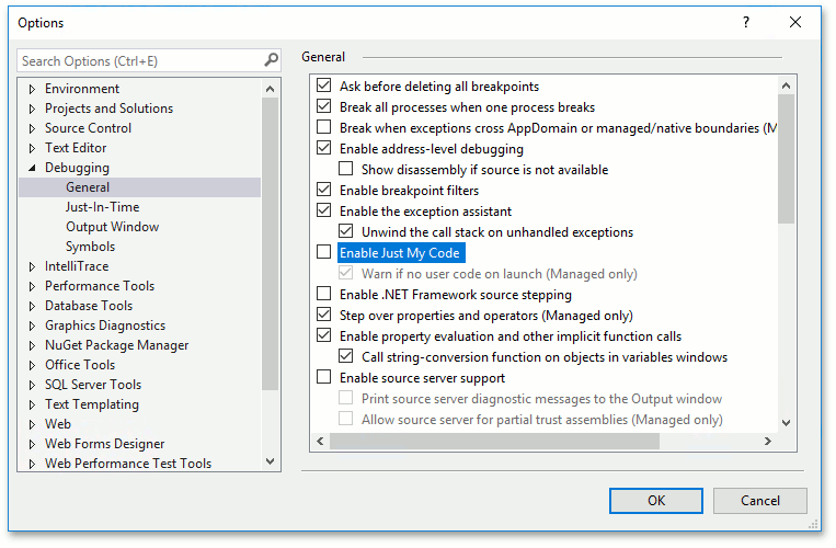 Manage exceptions with the debugger - Visual Studio (Windows)