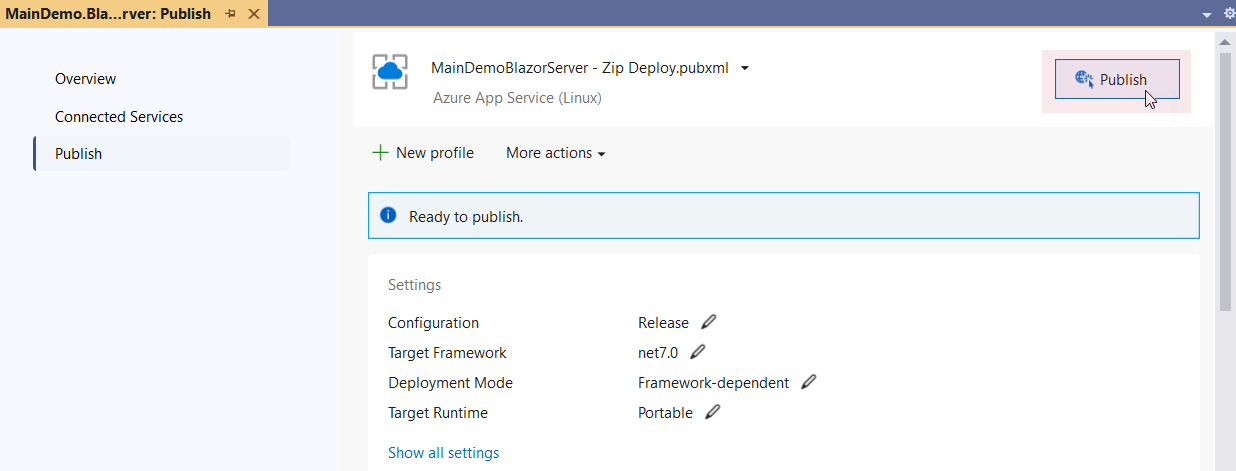 DevExpress XAF - Publish an Application to Azure