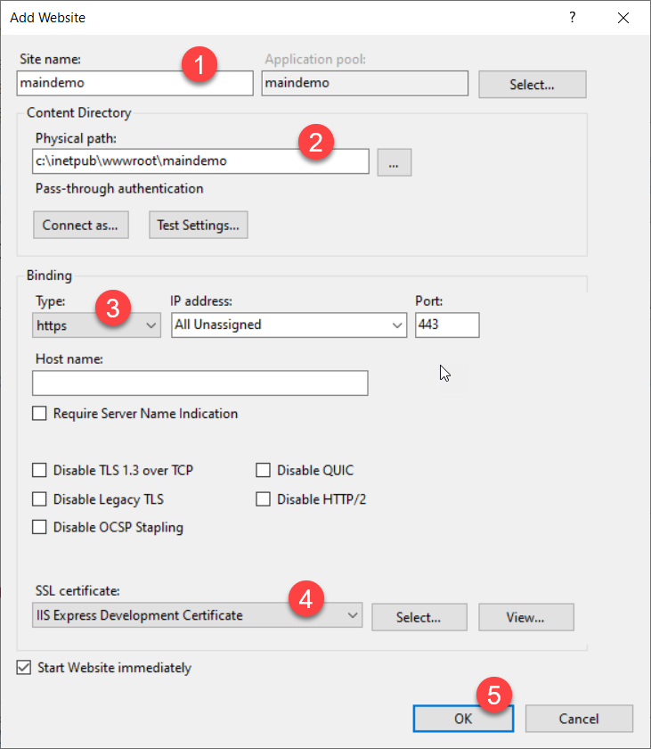 DevExpress XAF - Add Website dialog