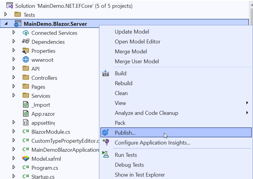 DevExpress XAF - Publish an Application in IIS