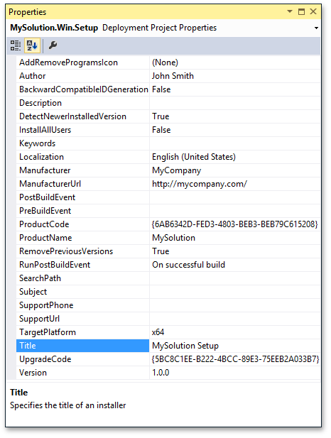 visual studio 2019 setup project