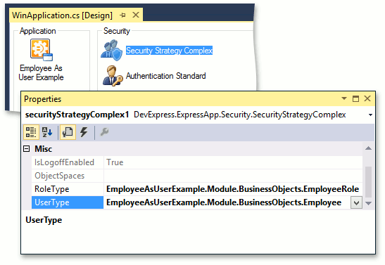 EmployeeAsUserExample_Designer