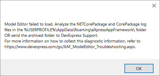 Exception: Model Editor Failed to Load