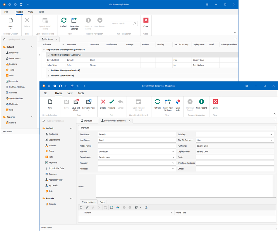 Windows Forms Application