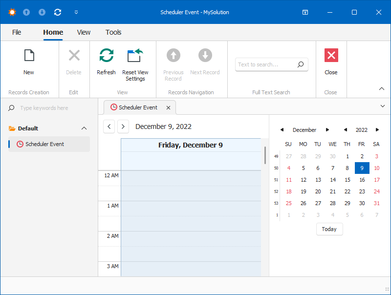 Scheduler Module Windows Forms, DevExpress