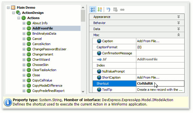 IModelActionProperties-Shortcuts