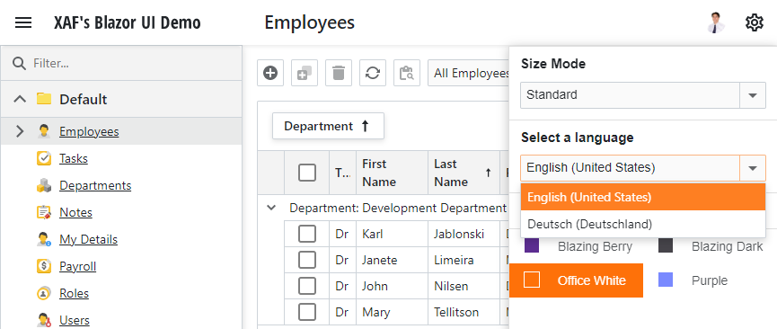 localization ASP.NET Core Blazor settings language switcher