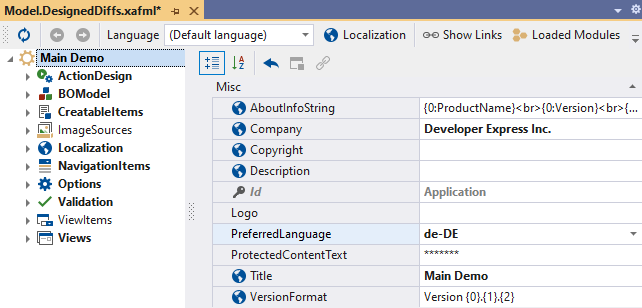 localization model preferred language