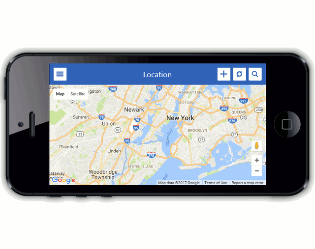 A List View with a map in a Mobile application