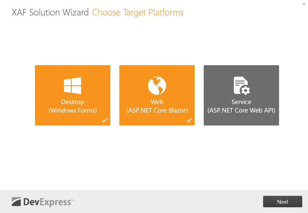 Select a Platform