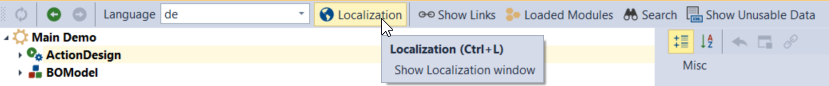DevExpress XAF Model Editor: Localization