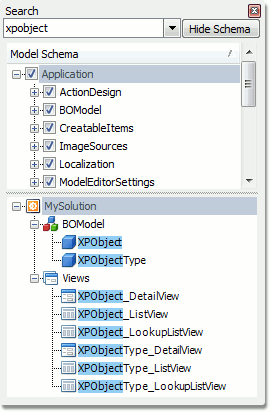 ModelEditorNodeFiltering