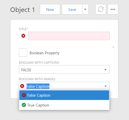 XAF Boolean Properties Web Forms